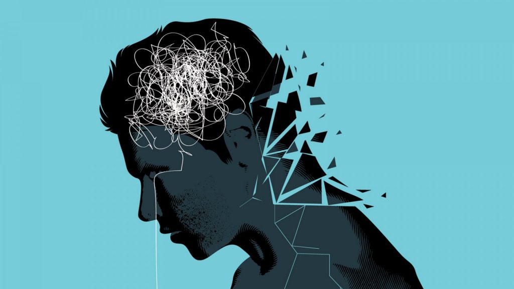 Ilustración sobre ansiedad y estrés